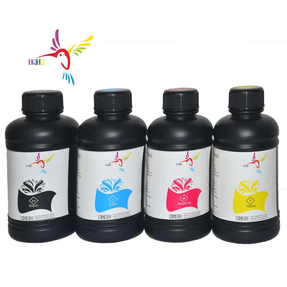 

HQHQ 4X500ML UV Ink For Roland SP540V Plotter Black Cyan Magenta Yellow 4 Colors/Lot for Printer Digital Printing