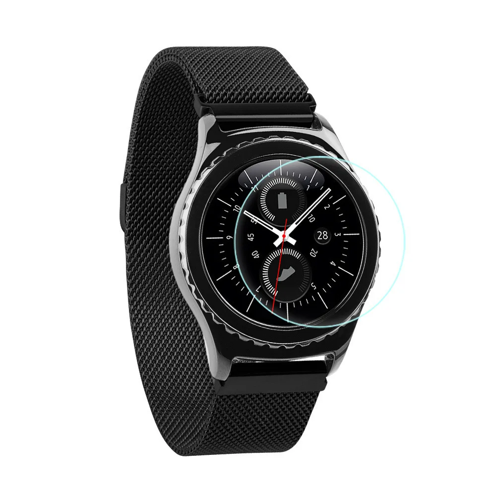 2 шт./лот закаленное стекло для samsung gear S3 Frontier Classic Galaxy watch 46 мм 42 мм S2 gear Sport защитная пленка 9H 2.5D