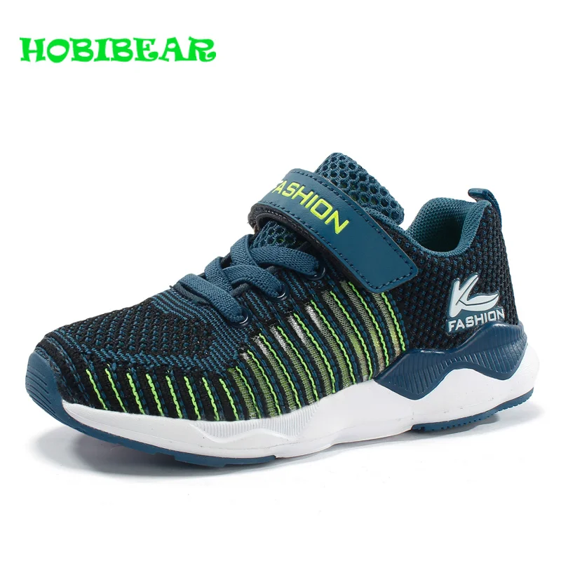 

2019 HOBIBEAR Boys Children Running Shoes Breathable School Boys Shoes Fly Wire Children Sneakers Comfortable Boys Jogging Shoes