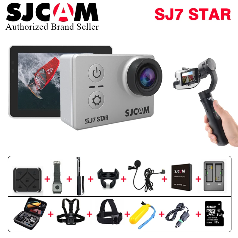 SJ7 Star 4 K 30fps SJCAM экшн-камеры Ambarella A12S75 2," сенсорный экран 4 K Спорт Ультра HD DV 30 м водонепроницаемый дистанционный Спорт DV