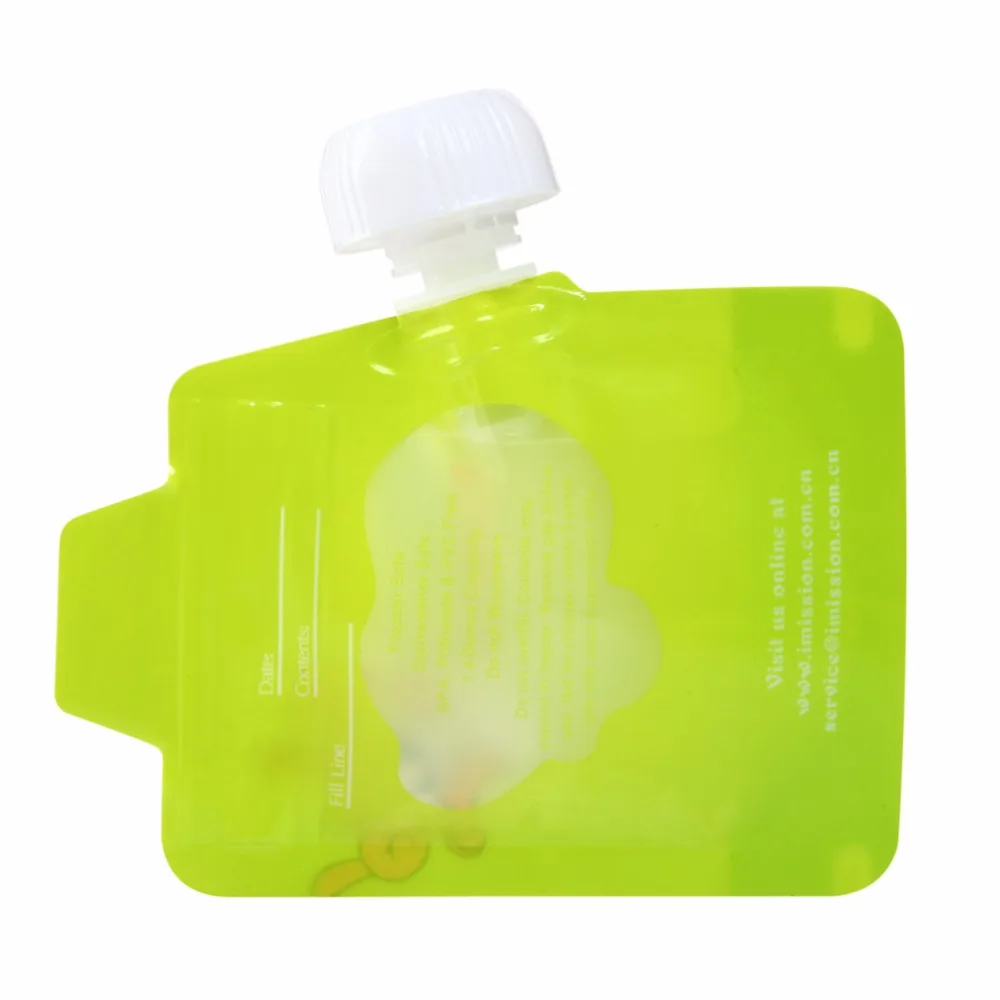 4 шт. и 8 шт./лот Многоразовые детские пакеты для еды BPA Free легко чистящие сумки