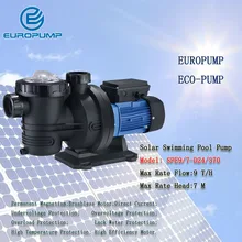 EUROPUMP MODEL(SPE9/7-D24/370) DC solar power swimming pool pumps garden pump 2 years warranty high flow rate solar surface pump EUROPUMP MODEL(SPE9/7-D24/370) DC solar power swimming pool pumps garden pump 2 years warranty high flow rate solar surface pump