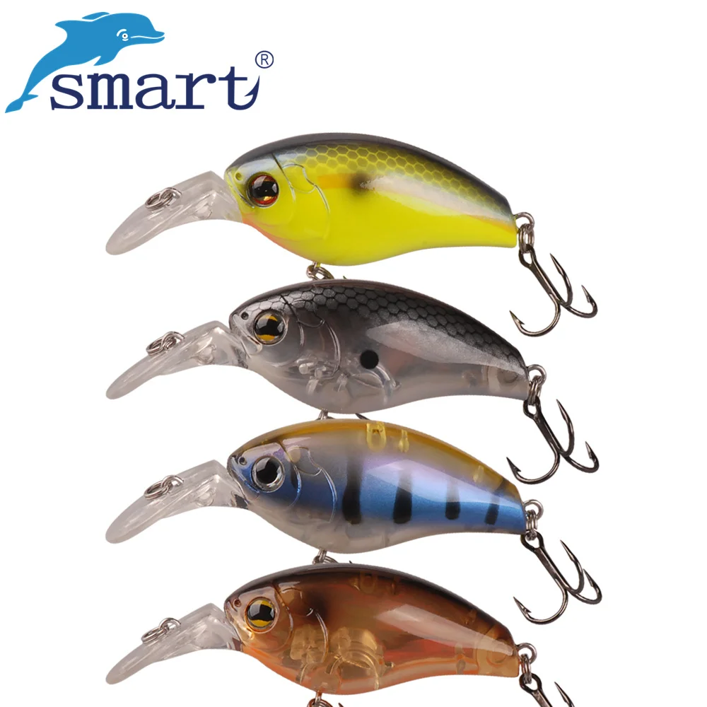 

Smart Crankbait 4.8cm 8.2g Floating(0.6m) Isca Artificial Pesca Peche Leurre Floating Swimbait Wobblers For Carp Fishing