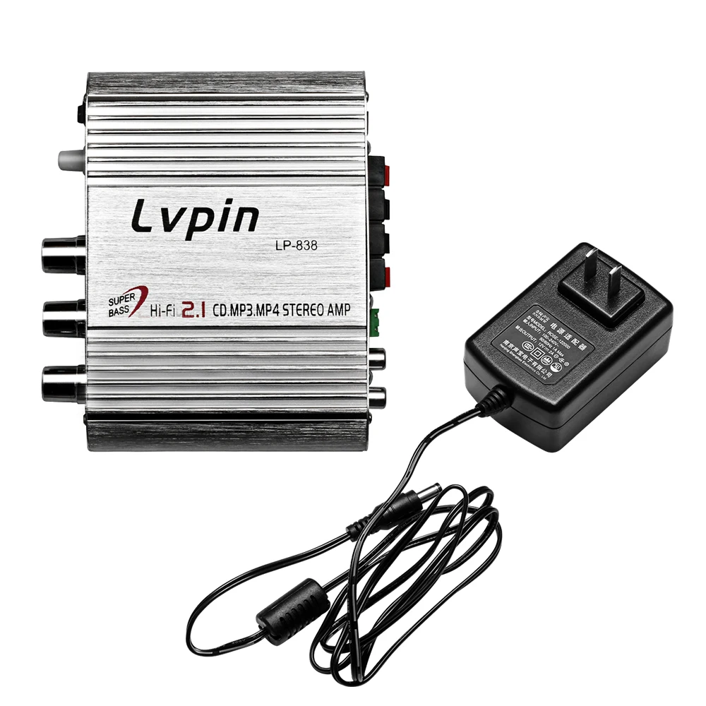 200 Вт автомобильный усилитель LP-838 12 В Smart Mini Hi-Fi стерео аудио с нам Мощность