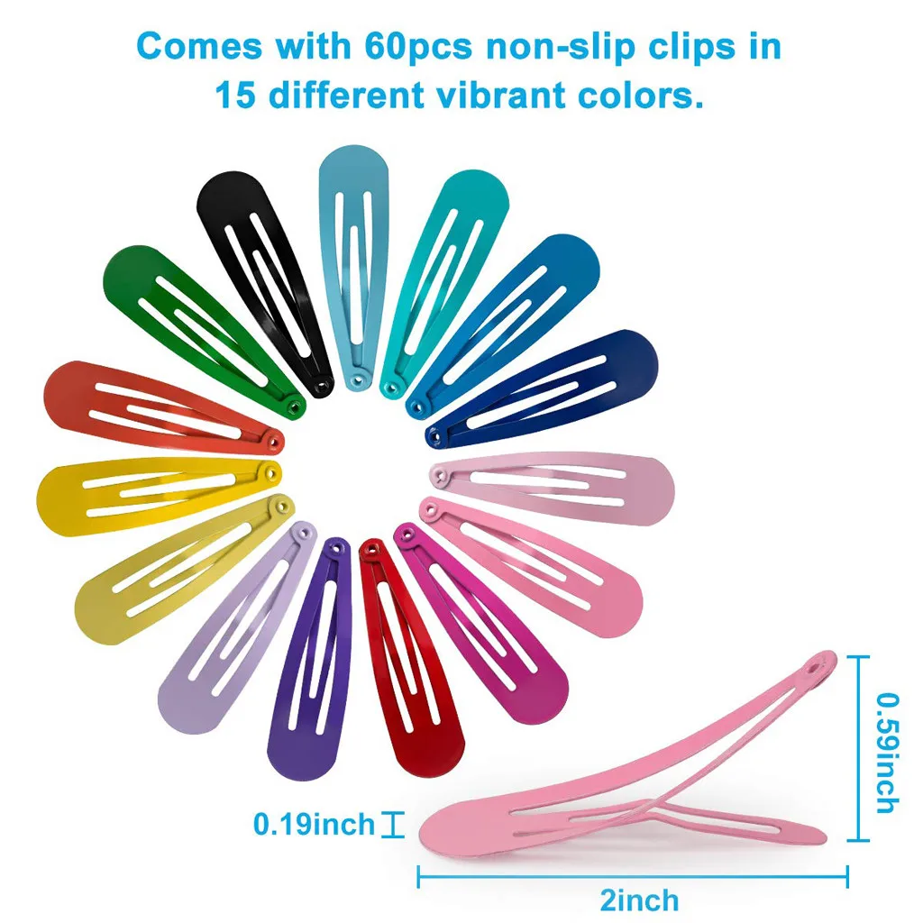 100 шт 5 см заколки для волос, заколки для волос, ВВ заколки для волос, цветные металлические заколки для малышей, детей, женщин, девочек, стильные аксессуары f5.21