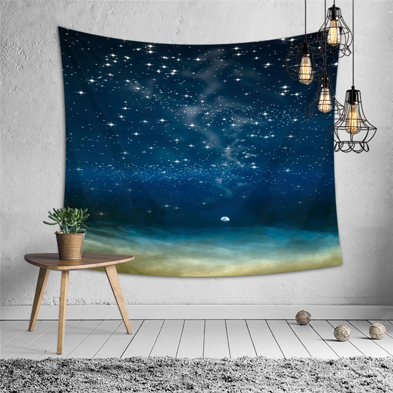 Настенные Гобеленовые принты галактика, небесное тело, настенный гобелен с мандалой ковер одеяло украшение Дети полиэстер гобелены - Цвет: A124-13