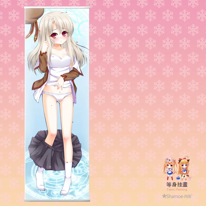 

Japanese Anime Cartoon Fate/kaleid liner Peach Skin Velvet Rectangle Flat Wall Scroll Painting Poster Print 150*50cm
