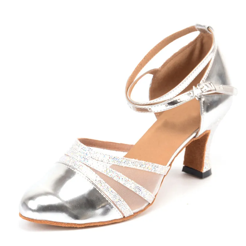 New Design Ladies Women Tango Salsa Ballroom Latin Dance Shoes with Suede Sole 2.75 Inch Heels