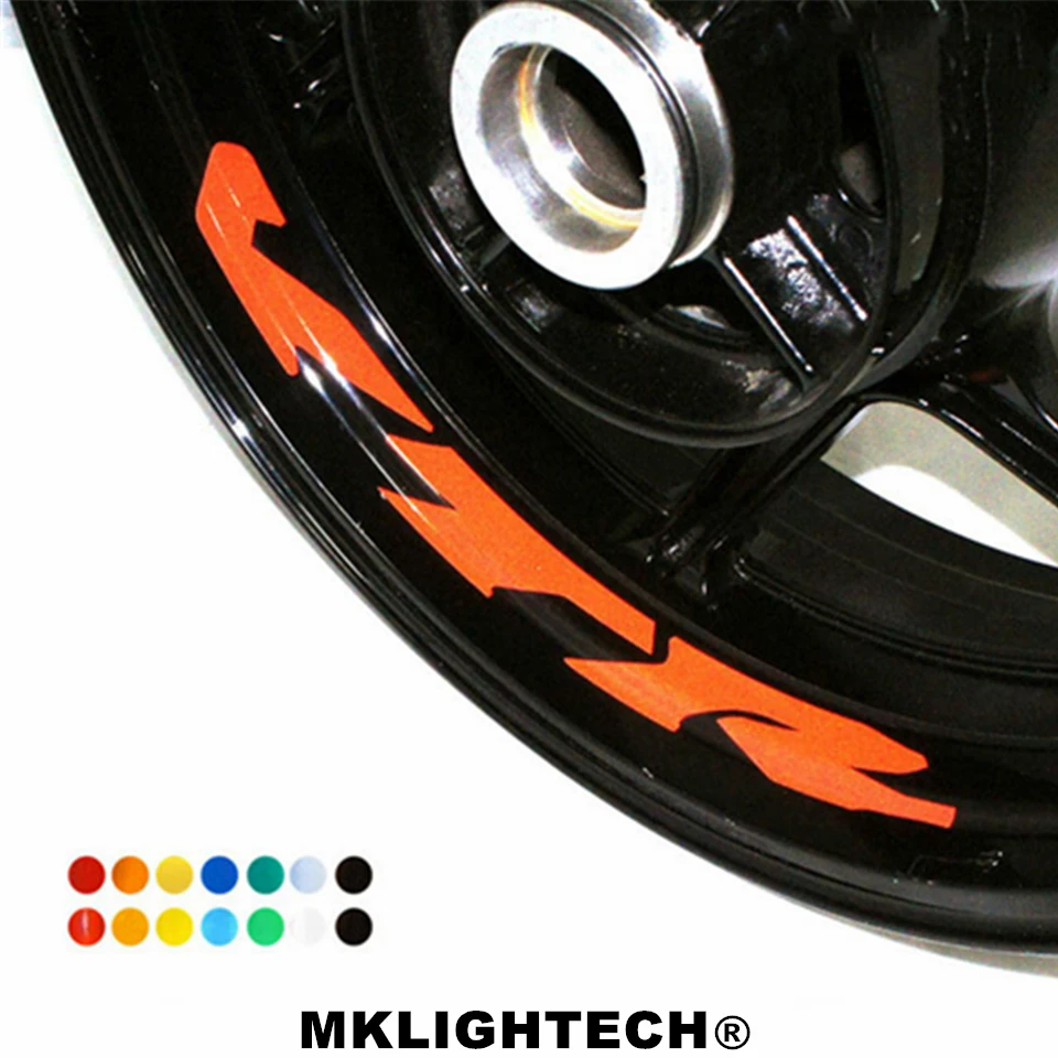 

k-sharp 8 X CUSTOM INNER RIM DECALS WHEEL Reflective STICKERS STRIPES FIT HONDA VTR