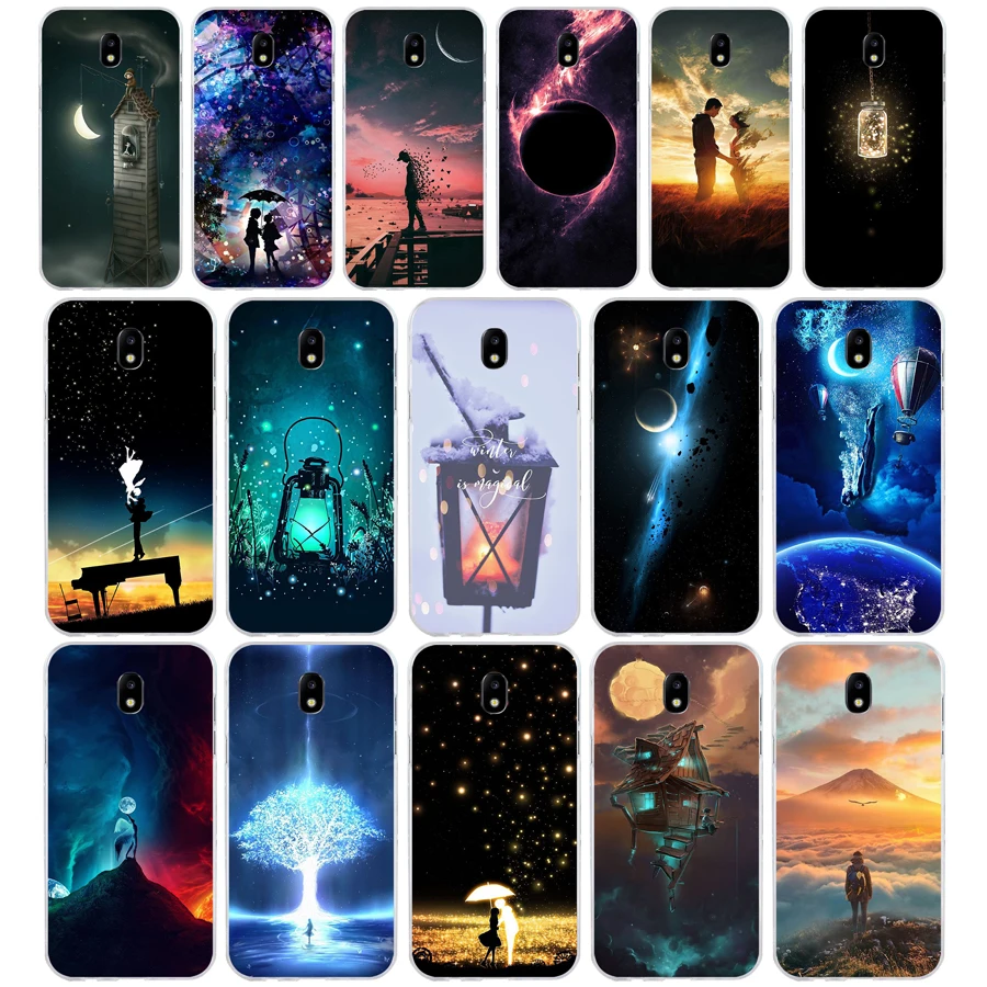 314WE Moon in the sky Мягкий Силиконовый ТПУ чехол для телефона Samsung j3 j5 j7 2015 2016 2017 j330 j2 j4 prime