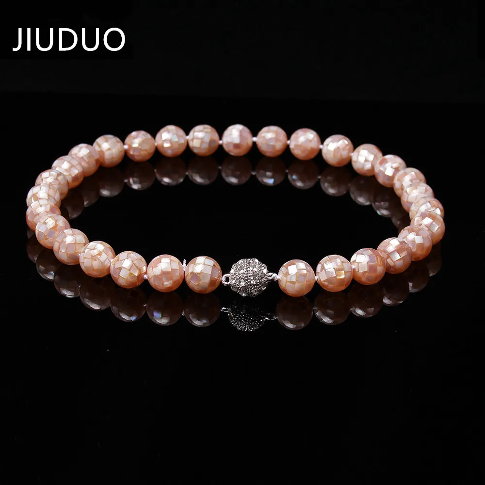 JIUDUO Cheap shipping high end luxury shell bead necklace female models fashion gifts wholesale