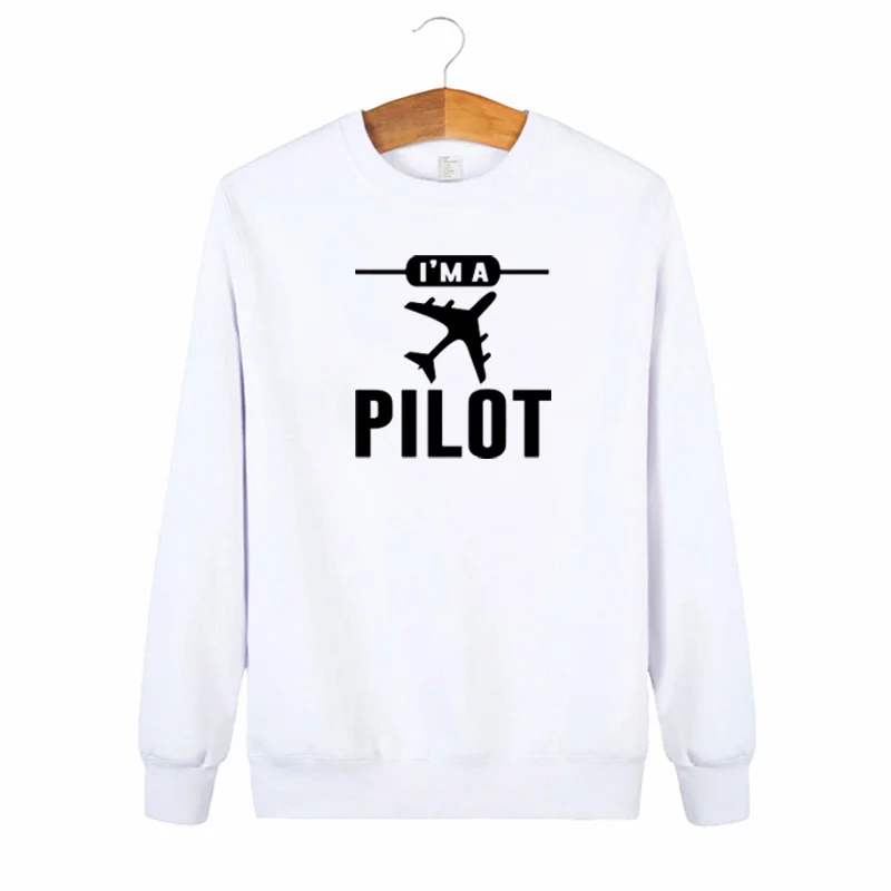 

Мужская зимняя Толстовка с длинным рукавом I'm A Pilot