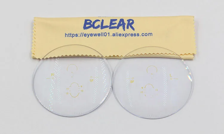 BCLEAR 1,67 ASP анти излучения прогрессивные Мультифокальные Бесплатные прогрессивной формы линзы очки Линзы для очков на заказ, чтобы увидеть далеко и близко