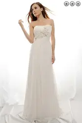 Бесплатная доставка Макси 2018 vestidos формальные новые модные белые длинные большие размеры невесты вечерние платья невесты Выпускные платья