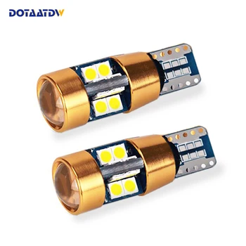 

DOTAATDW 10x Car LED Bulbs T10 LED W5W 168 Turn Signal Auto Clearance Lights 12V License Plate Light Trunk Lamp White 3030 SMD