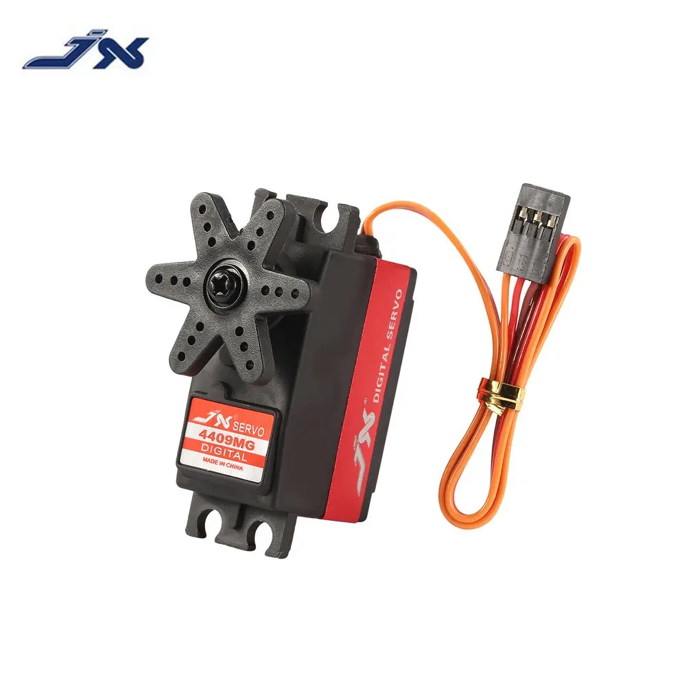 

JX PDI-4409MG Digital Metal Gear Mini Servo 4.8-6V 9.2kg Large Torque 0.11 sec/60' with Aluminum Case for 1/8 RC Car Model Accs