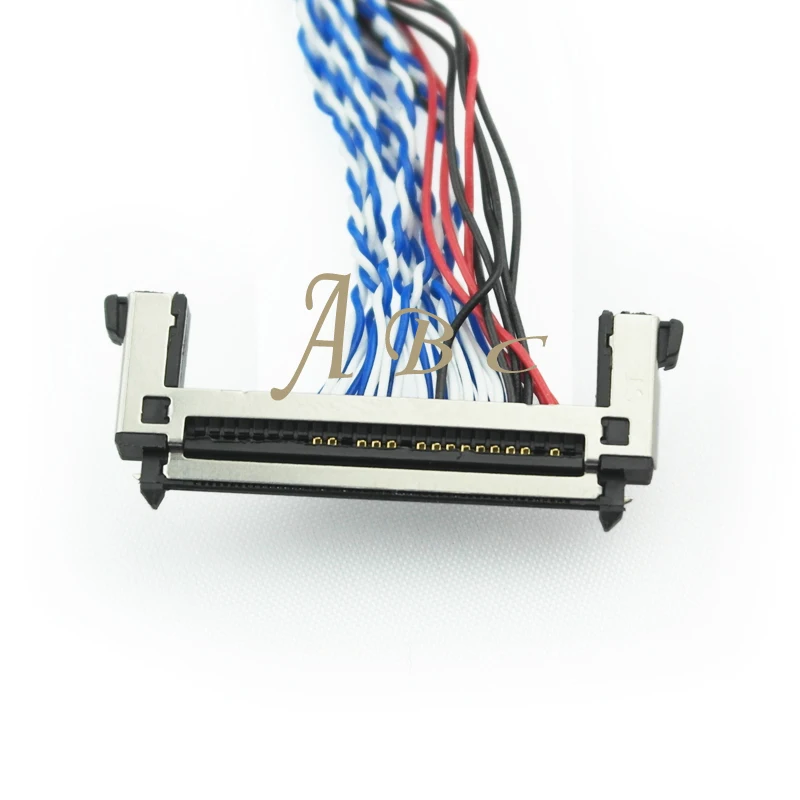 

550mm JAE FI-RE51S-HF 0.5mm Pin Pitch 51 Pins 2ch 8bit Double D8 LVDS Cable for Samsung LCD Panel Freeshipping