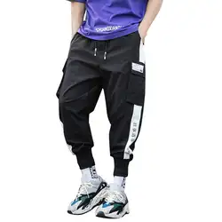 Мужские летние штаны Новый стиль Модные комбинезоны повседневные однотонные удобные брюки уличная хип хоп классная 2019 мужская одежда