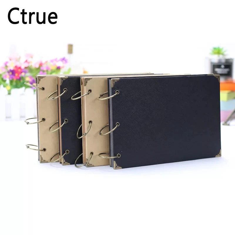 

21cmX15cm Kraft paper Wedding Guestbook Signature Books DIY wedding photo album scrapbook Vintage Wedding Decoration