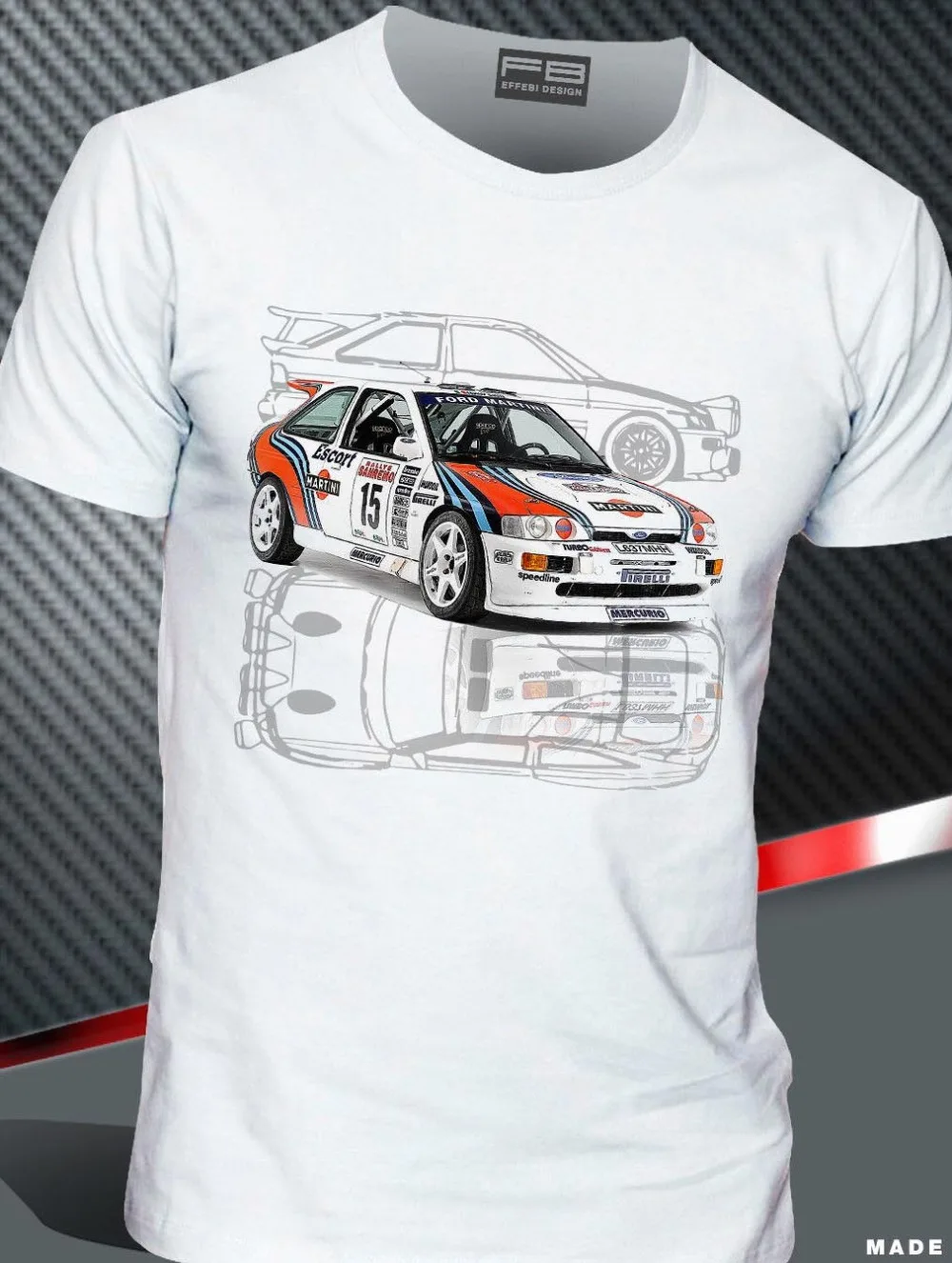

T-Shirt Car Escort Cosworth Martini Racing Rally Gr A History 2019 New Design Summer Short Sleeve Men Hip Hop Cool T Shirt
