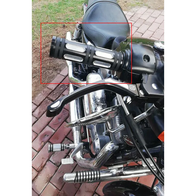 " 25 мм ручка мотоцикла Бар Конец рукоятки универсальный для Harley Sportster XL883 1200 Fat Boy Dyna Chopper Cruiser