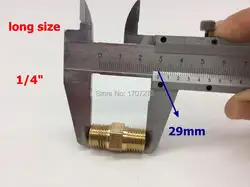 Бесплатная доставка соединения прямо 1/4 "BSPP Мужской трубы Латунный разъем фитинги адаптер переходник, медь, латунный