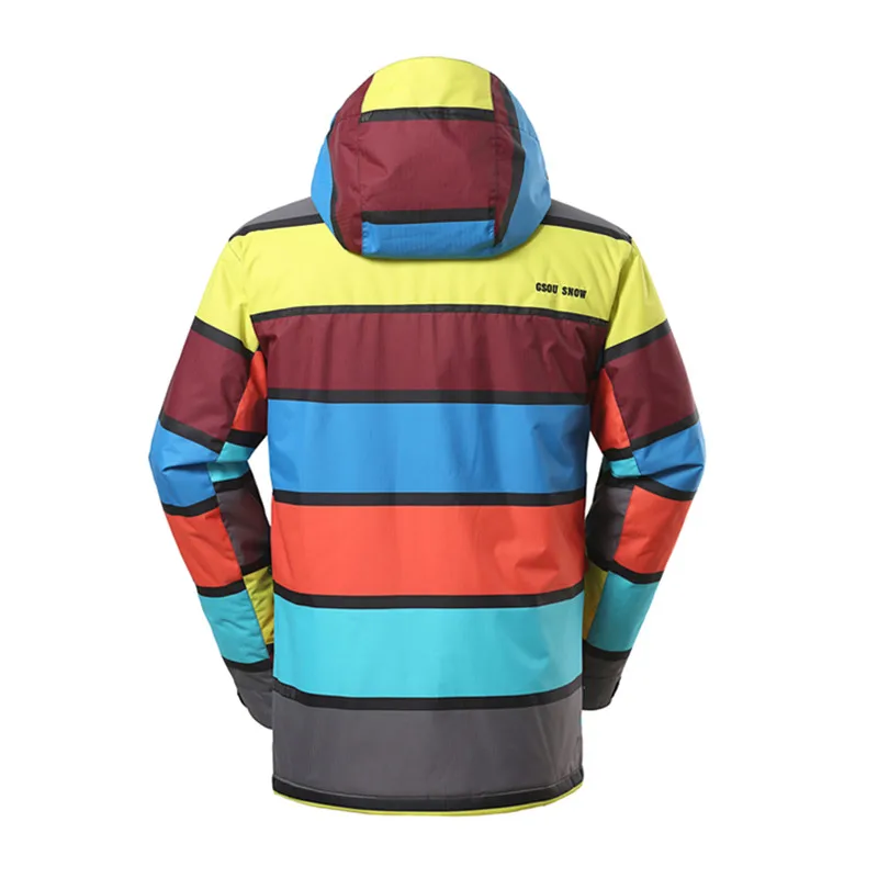 Marca gsou nieve chaqueta de esquí hombres chaqueta de snowboard deporte de invierno 2016 caliente montaña esquí ropa jacke esquí Herren esqui