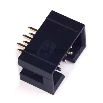 

10PCS DC3-6P 6Pins Simple Croissants 2.54mm JTAG Connector JTAG ISP Plug