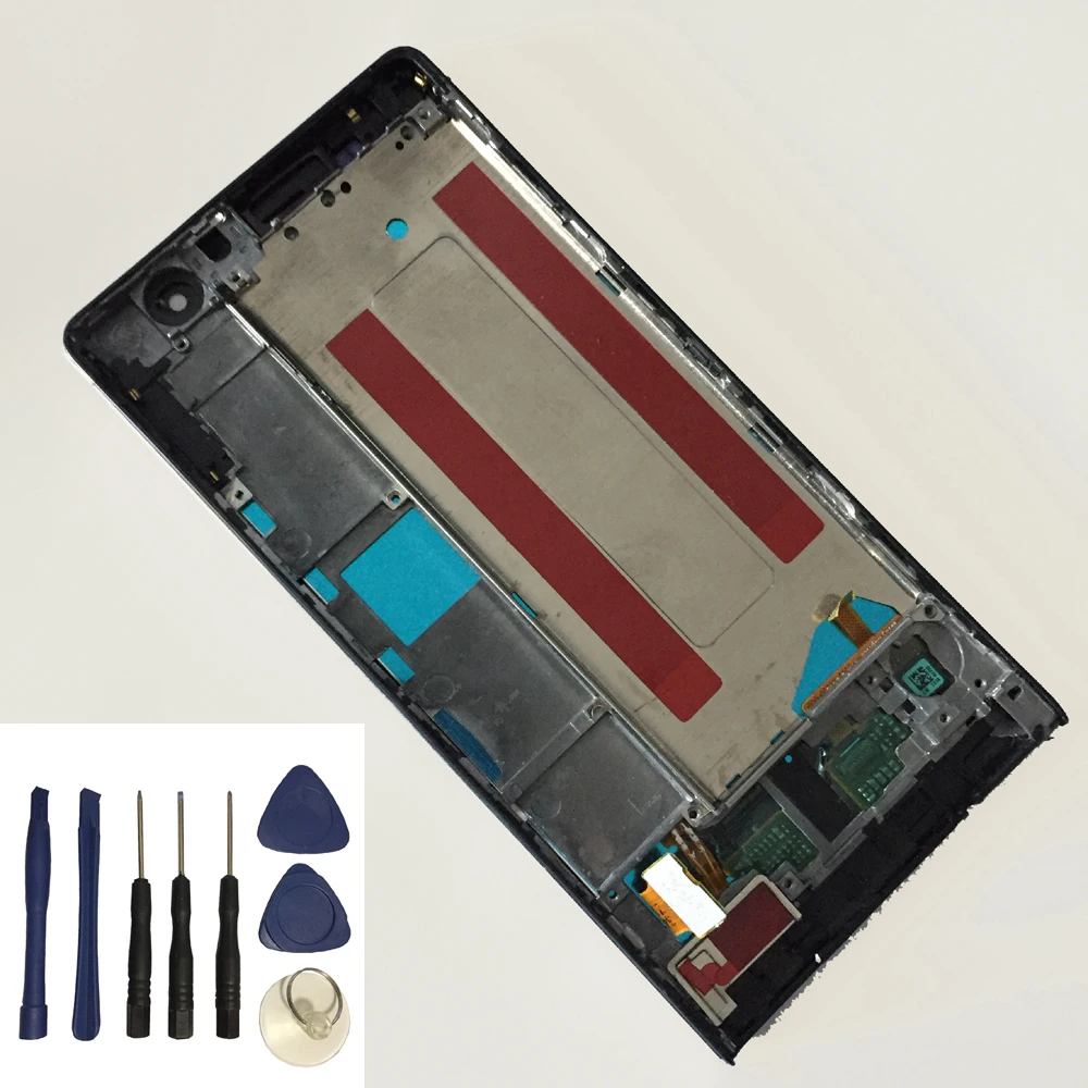Дигитайзер сенсорного экрана для Huawei Ascend P6 P6S черно-белый + панель ЖК-дисплея