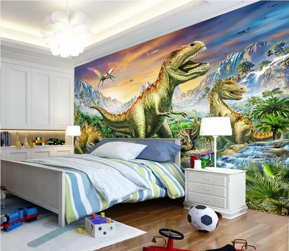 Frete grátis papel de parede personalizado 3d 2015 novo jogo de tv mural de  parede dinossauro 3 d decoração de casa - AliExpress