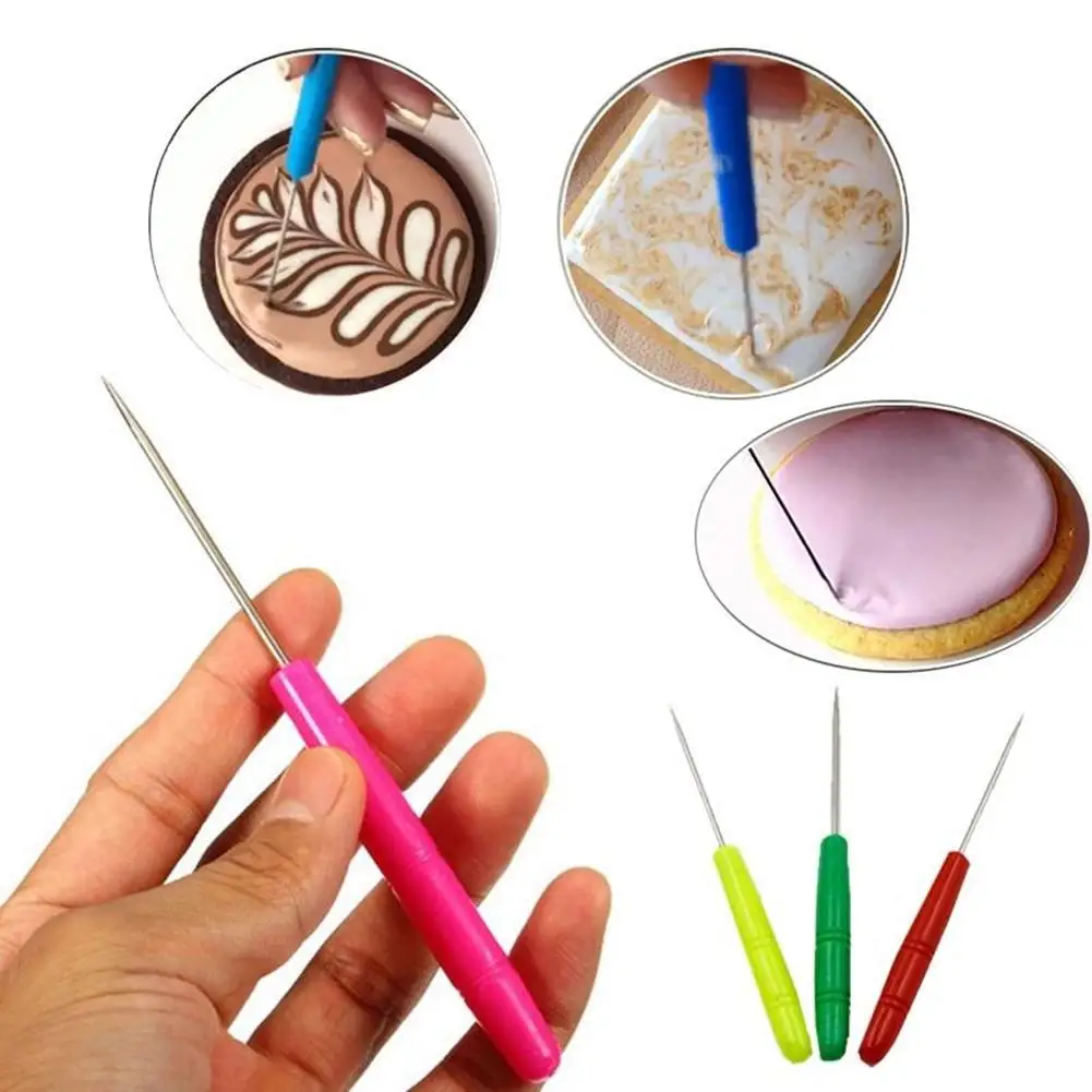 

1pc New Biscuit Needle Cake Scriber Surgarcraft Icing Cookie Baking DIY Decorative Tool Kitchen Baking Pastry Tools