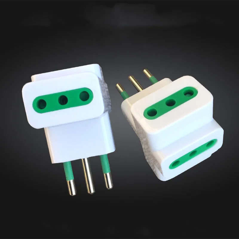 

5PCS Italy Standard Power Supply Conversion Plug Italy Chile Standard Converter Extended Socket 1 Turn 3