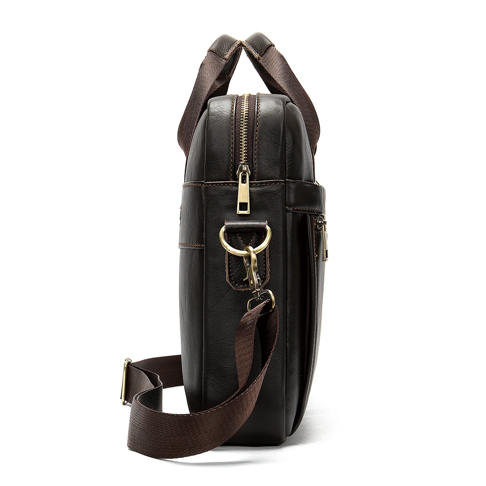 MVA men's briefcase/genuine Leather messenger bag men leather/business laptop office bags for men briefcases men's bags 8572