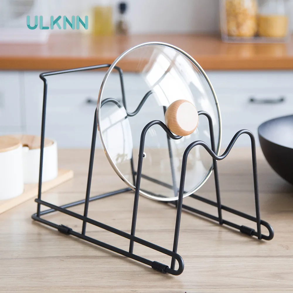 

Multi-Function Kitchen Storage Rack Creative Iron Multi-Layer Pots/Cutting Boards Holder Stylish Metal Storage Rack