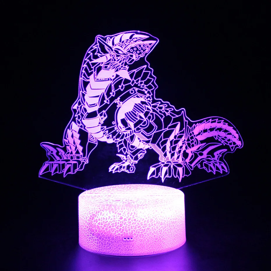 

Dragon Figure Projection Lamp Children Led Lights Toys Dinosaur USB Lamp Gifts 3d Nightlight Illusion Monster Hunter Monsters