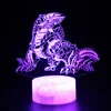 Dragon Figure Projection Lamp Children Led Lights Toys Dinosaur USB Lamp Gifts 3d Nightlight Illusion Monster Hunter Monsters