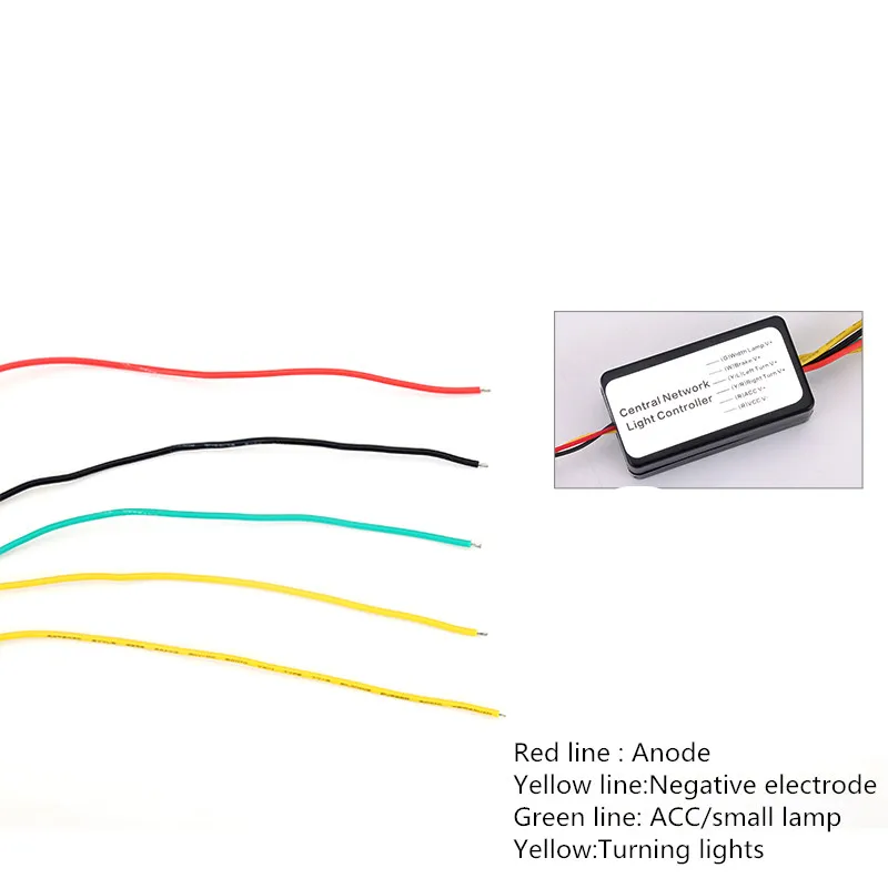 Автомобильный цветной RGB сетевой светильник s гриль дыхательный дневной ходовой