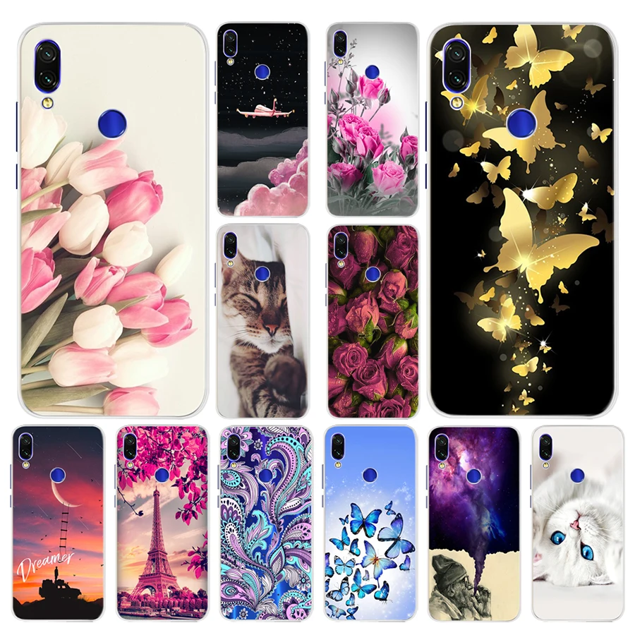 

Cartoon Cute Case For Xiaomi Redmi Note 7 Case Cover Silicone For Redmi note 7 Note7 Protective Xiomi Redmi Note 7 Case Phone