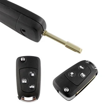 Keyforkess3 Bottoni A Distanza di Vibrazione Pieghevole Per Ford Focus Mondeo Modificato Fiesta C-MAX Fusion Transit KA Chiave A Distanza Borsette - YIQIXIN 3 Bottoni A Distanza di Vibrazione Pieghevole Per Ford Focus Mondeo Modificato Fiesta C