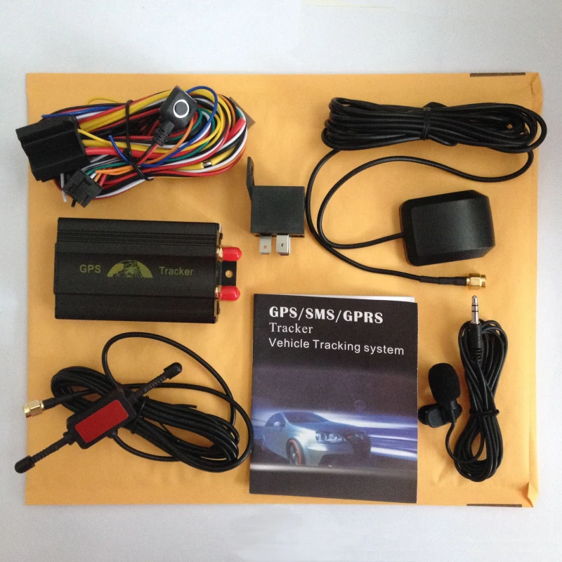 Автомобильный gps трекер система gps/GSM/GPRS Автомобильное устройство слежения за автомобилем TK103 без розничной коробки