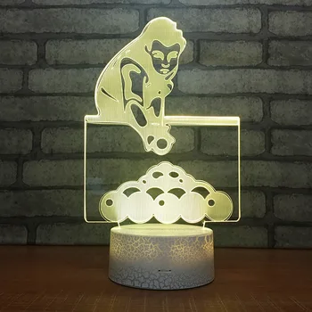 

Alec 3d Desk 3d Lamp Creative Gift Exotic Led Atmosphere Birthday Gift 3d Light Fixtures Usb Led 3d Night Light