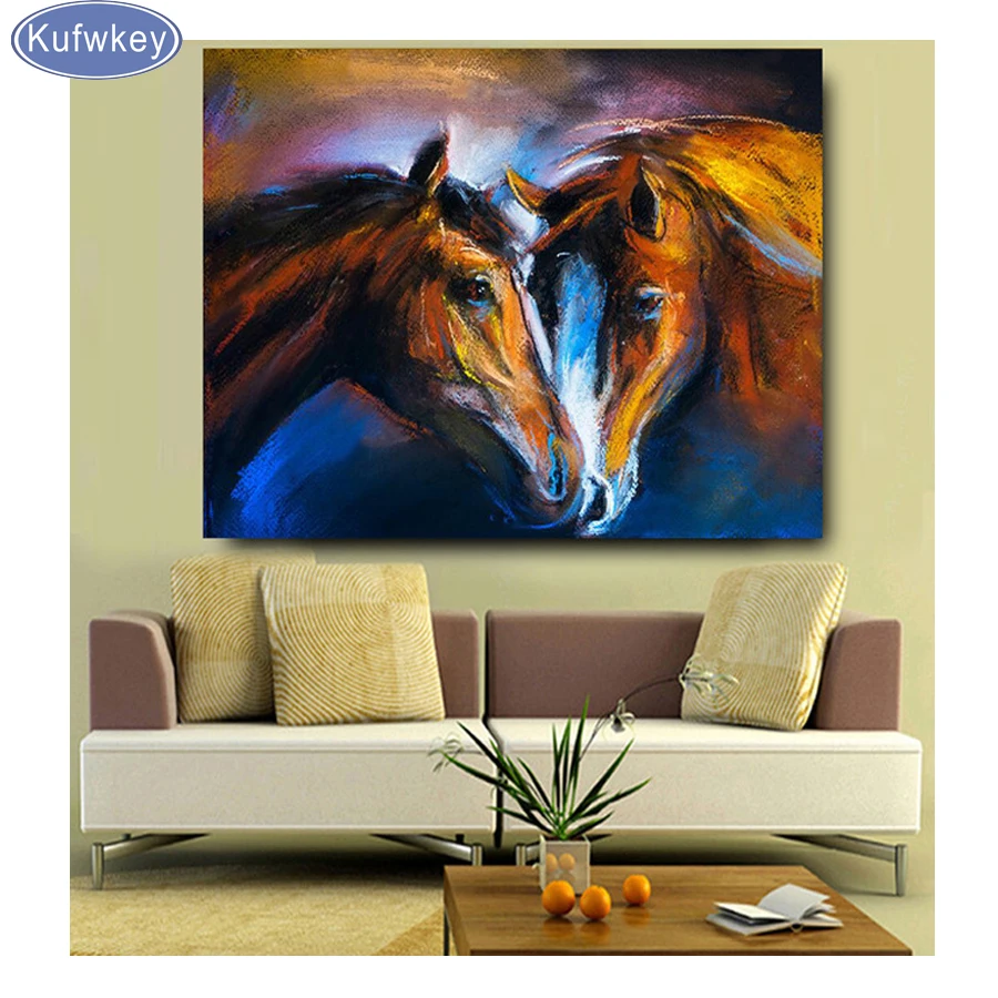 

Diamond Embroidery,Animal,two horse love,5D,Diamond Painting,Cross Stitch,full,square Diamond Mosaic,Needlework,Crafts,Christmas