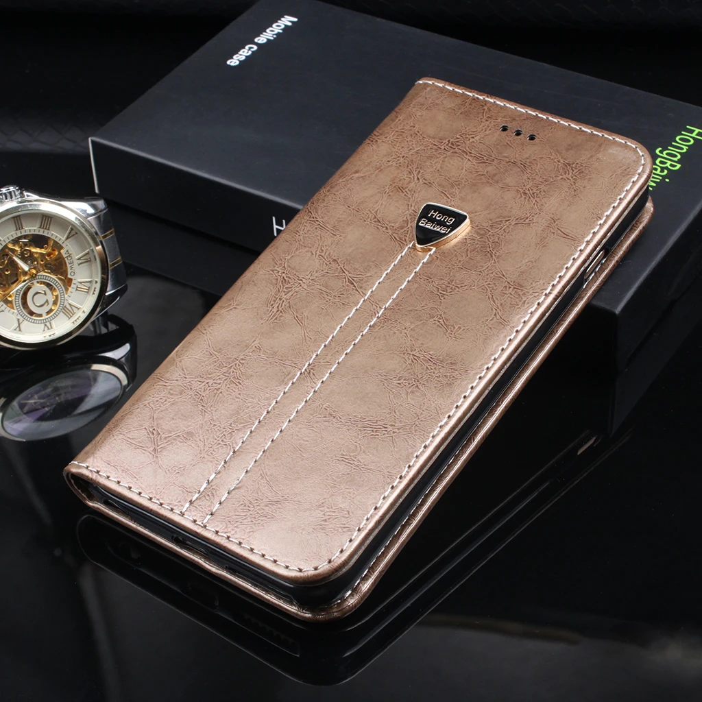 Роскошный кожаный флип чехол для huawei Honor 7C защитный кошелек телефона