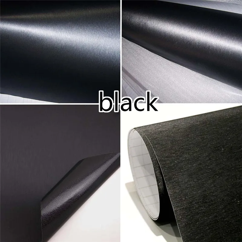 *Gray Brushed Aluminum Vinyl Film Wrap Sticker Decal Bubble Free Air Release DIY