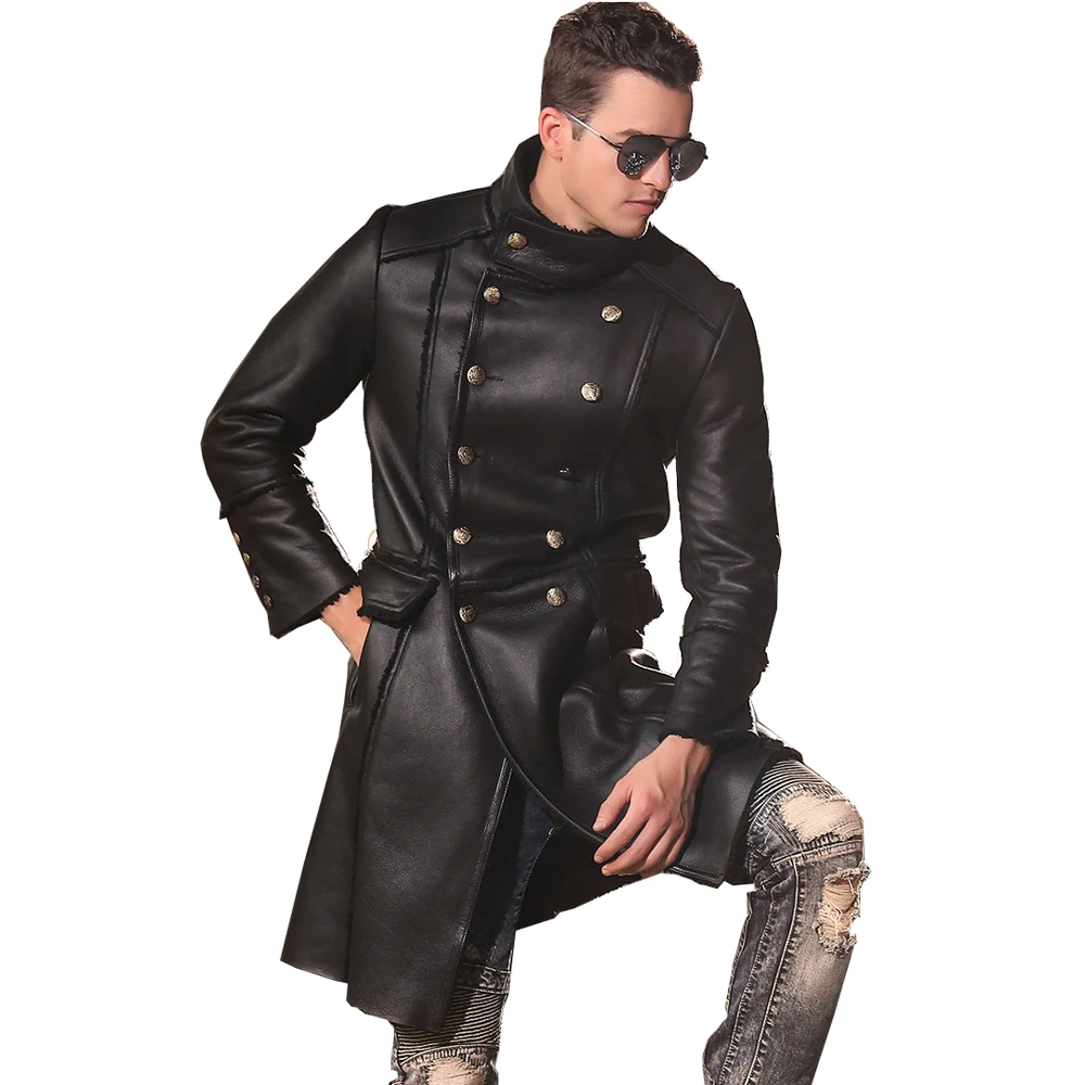 Купить Зимнее Кожаное Пальто Мужское