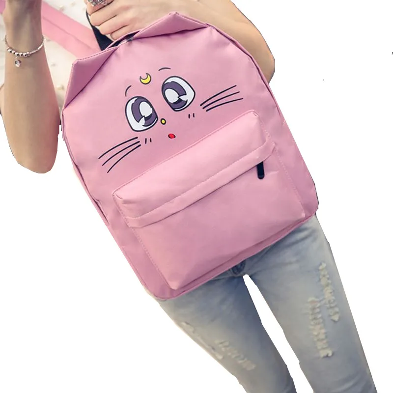 Designer Japan Backpack Kawaii Cat Ear Backpacks Sailor Moon Fashion