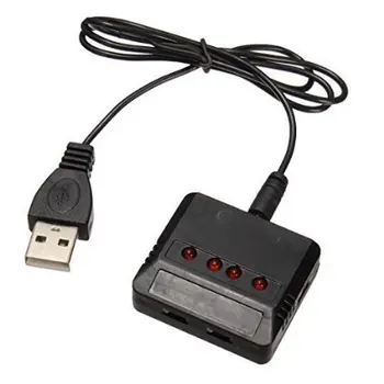 Hubsan X4 H107L H107C H107D 5 IN 1 charger Upgraded 5 port/ 5 in 1 3.7v Battery Charger for Syma X5C X5A X5/Hubsan X4/ H187E