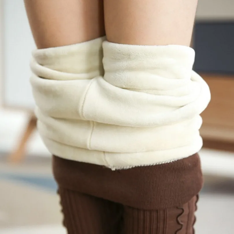 Осень-зима, леггинсы для девочек, плотные вельветовые детские брюки, леггинсы с оборками и эластичной резинкой на талии, хлопковые штаны для девочек