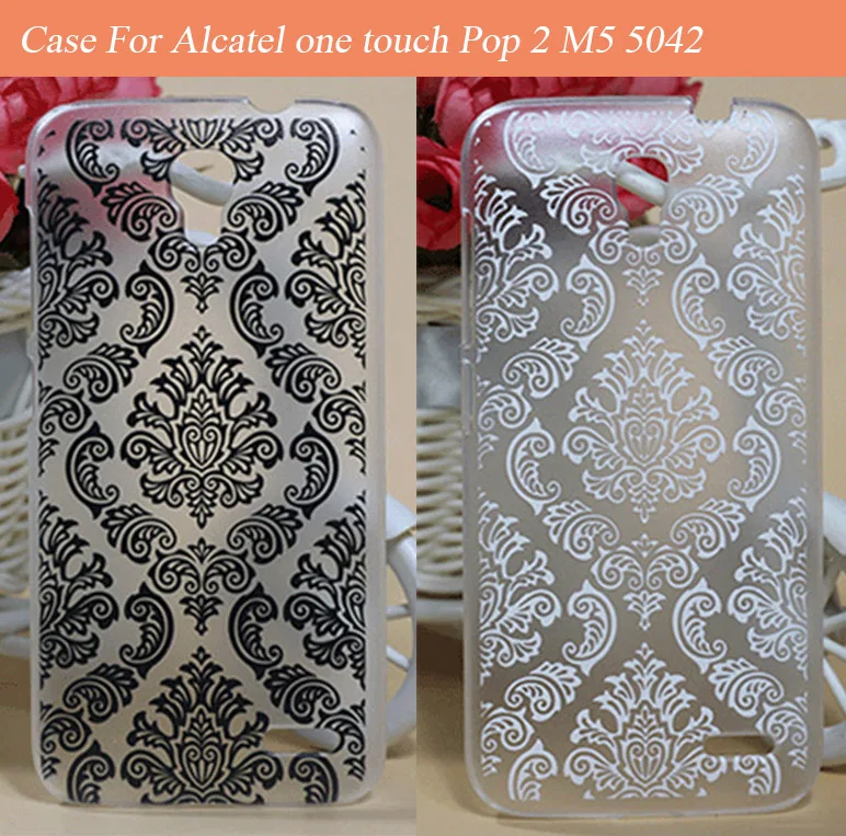 Роскошный Винтажный чехол с рисунком Пейсли цветов для Alcatel One Touch Pop 2 M5 4 5 '񠜢