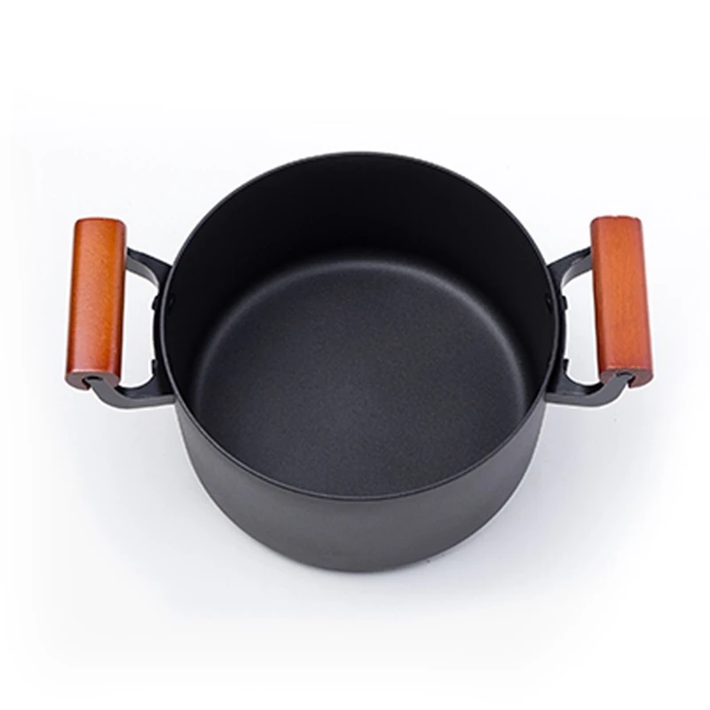 Новейший 4.5л большой чугунный суп горшок Stockpot высокое качество антипригарная